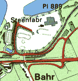 Topografische kaart van Bahr en omgeving.