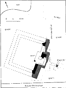 Grondplan van kasteel Sevenaer.