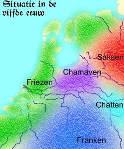 Nederland in de vijfde eeuw.
