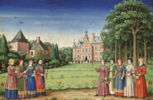 Kasteel Keppel (1997) naar een dia van auteur (AI-gegenereerd).
