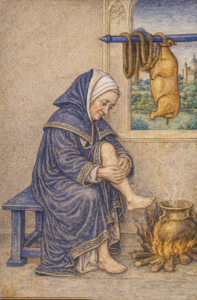 Warmen aan het kookvuur (AI-gegenereerd).