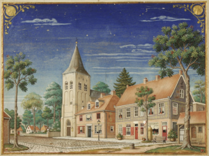 Kerk van Zelhem naar een foto van Michiel Verbeek. (AI-gegenereerd)